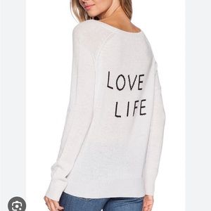 Never worn 360 cashmere oyster sweater LARGE